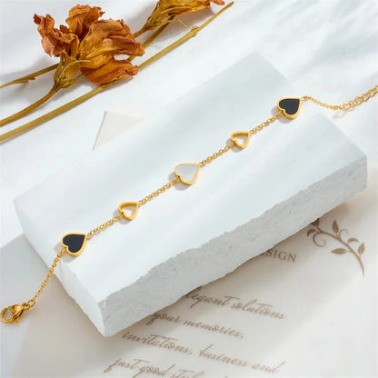 Natasha | Gold Plated Heart Bracelet