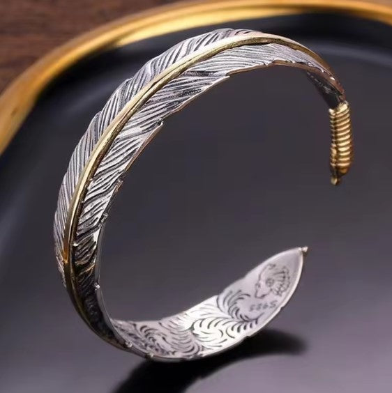 1+1 Offer: Vintage Feather Cuff Adjustable Bracelet