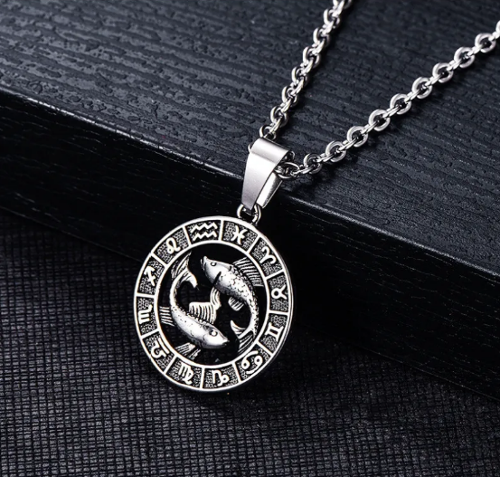 Stainless Steel Cancer Zodiac Pendant