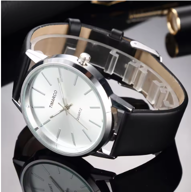Elegant Silver Quartz Business Watch for Professionals