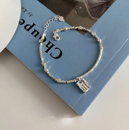 Silver Love Square Bracelet