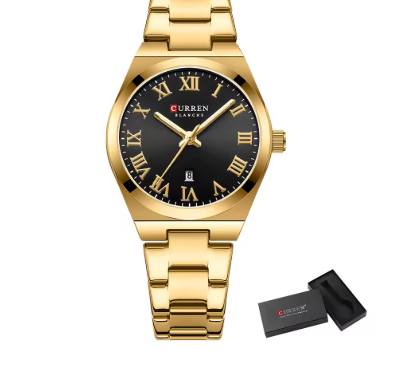 Elegant Minimalist Ladies Watch With Roman Numerals
