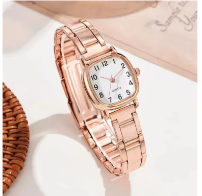 Luxurious Quartz Watch Featuring Stainless Steel Band