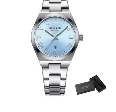Elegant Minimalist Ladies Watch With Roman Numerals