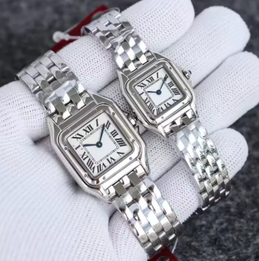 Luxurious Square Case Quartz Timepiece Roman Numerals