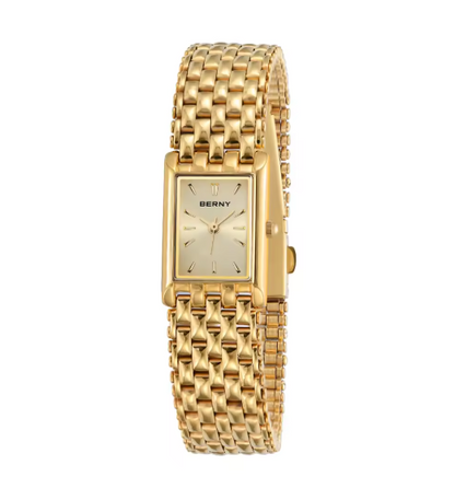 Vintage Inspired Gold Tone Quartz Prestige Timepiece