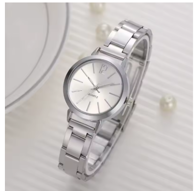 Elegant Golden Tone Stainless Steel Minimalist Watch