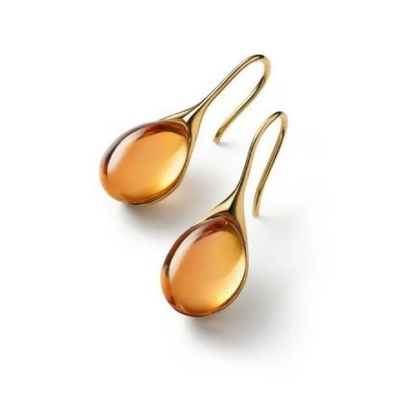 Inlaid Opal Fashion Earrings