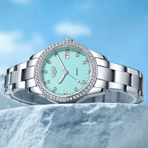 Lige Quartz Watch Waterproof Stainless Steel Radiance