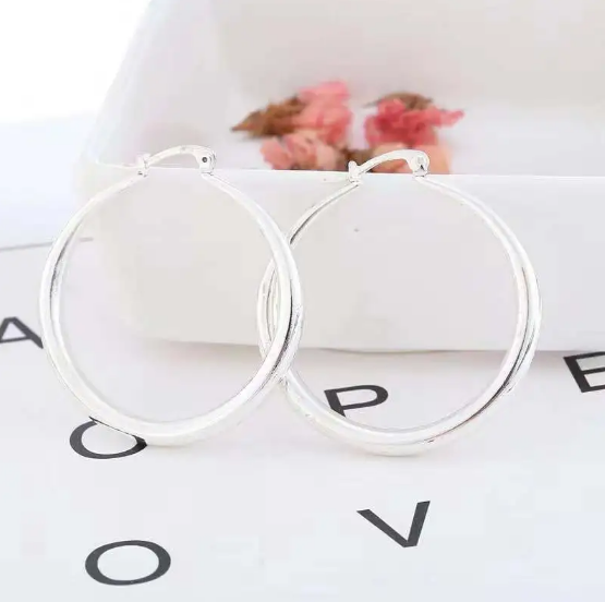 Glossy Big Circle Earrings