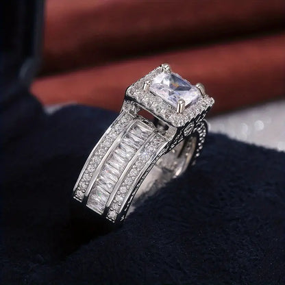 Luxury Zirconia Square Ring