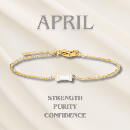 Heartline Birthstone Bracelet