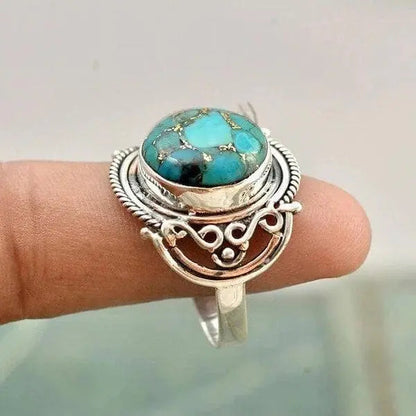 1+1 Offer: Boho Turquoise Ring