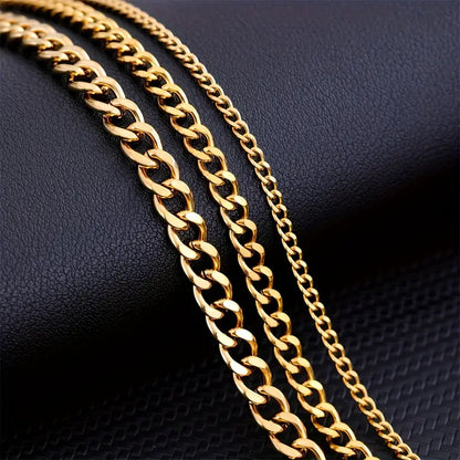Minimalist Men's Cuban Chain Necklace
