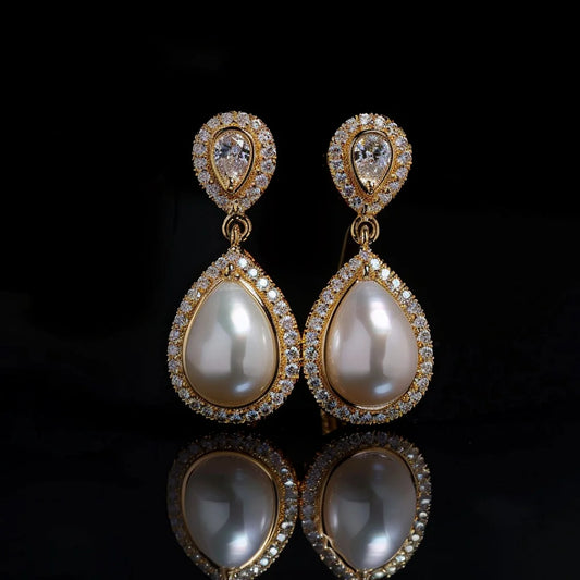 Water Drop Pearl Earrings