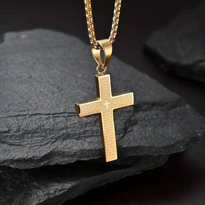 Gold Cross Pendant Necklace Exquisite Radiance