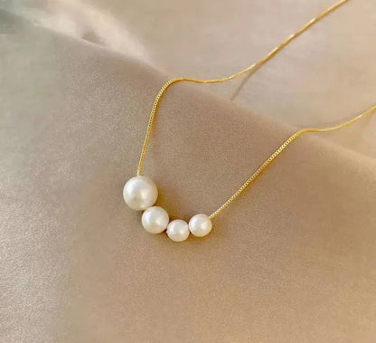 1+1 Offer: Gold freshwater pearl necklace