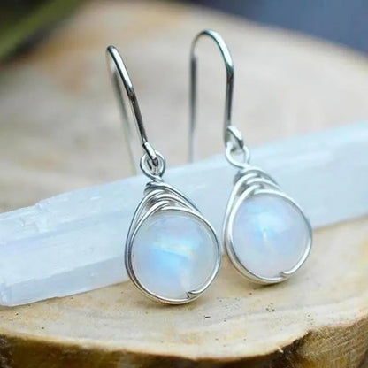 1+1 Offer: Moonstone Drop Earrings