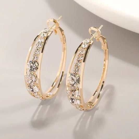 1+1 Offer: Elegant earrings made of gold plating