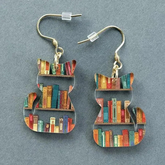 1+1 Offer: Vintage Colorful Cat Earrings