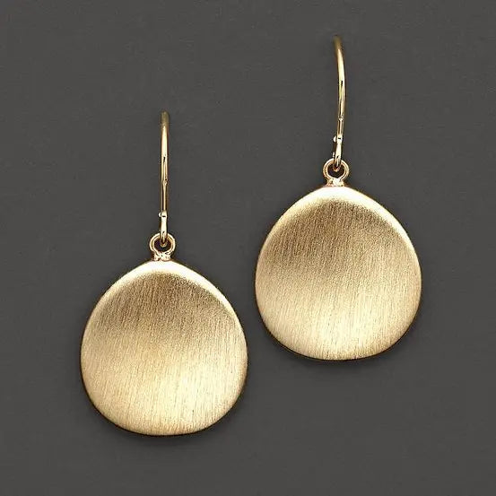 1+1 Offer: Vintage Golden Plate Earrings
