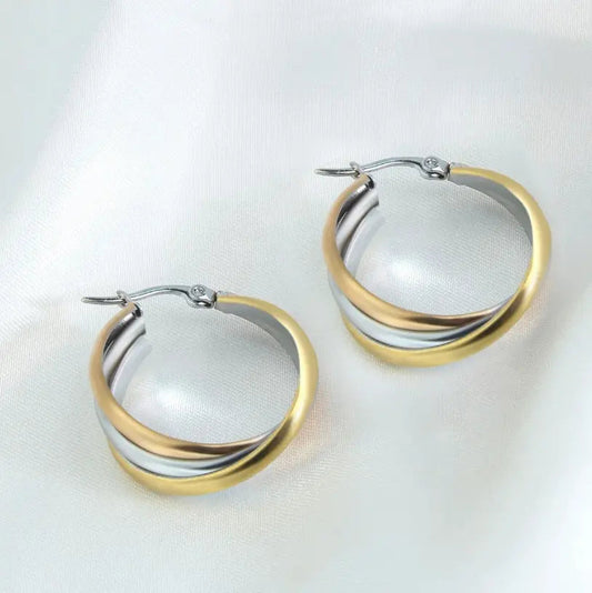 1+1 Offer: Boho Earrings Made of Silver and Gold