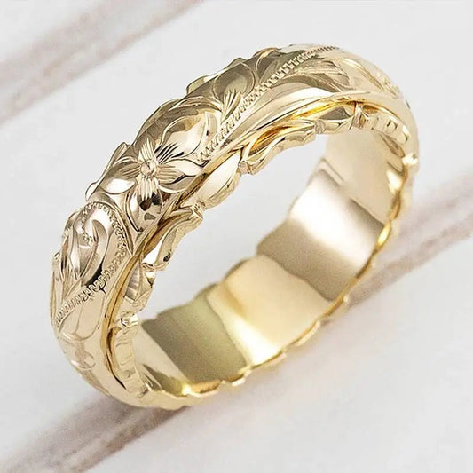 1+1 Offer: Vintage Gold Flower Ring