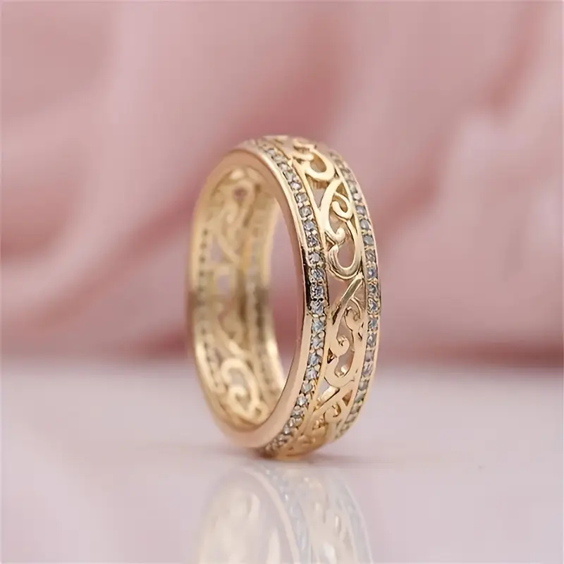 1+1 Offer: Bright Hollow Gold Ring