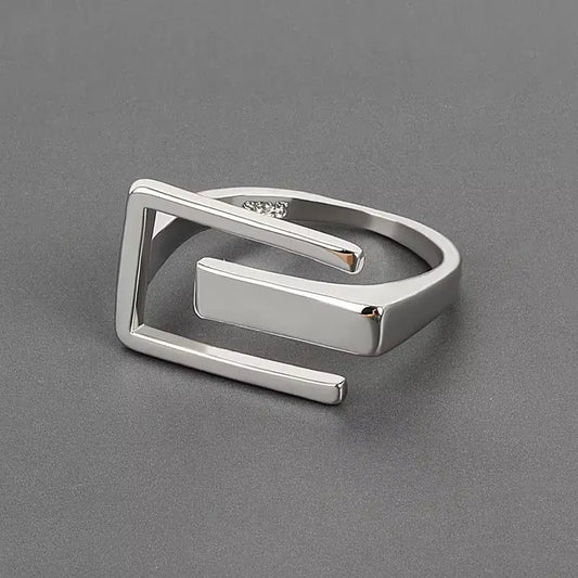 1+1 Offer: Irregular Silver Ring