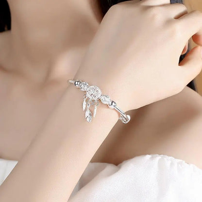 1+1 Offer: Silver Adjustable Dreamcatcher Bracelet